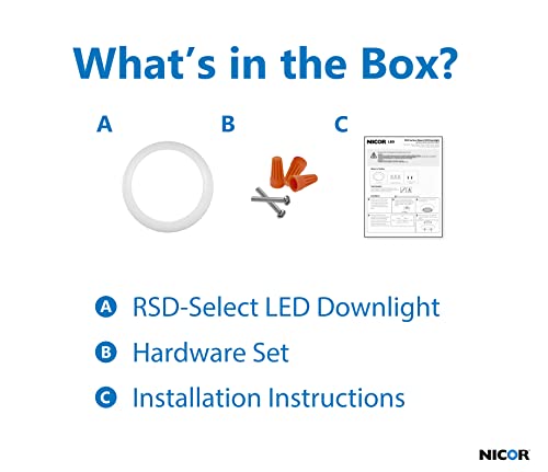 Image of NICOR Lighting RSD561120SWH RSDS56 Disk Light, White