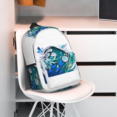 Sac à dos libellule bleue polyvalent de l'université à la randonnée - 6