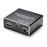 AGPtek 【4K版】HDMIデジタルオーディオ分離器 (HDMI→HDMI + 光デジタル SPDIF +Audio)) 日本語取扱説明書付き