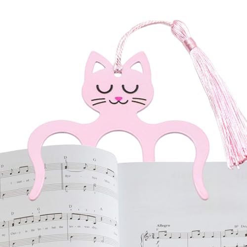 Soporte para libros de piano, clips de metal para libros, clip de soporte de página, página segura para girar fácilmente, abrazadera de archivo de dibujos animados para soportes de teclado de piano
