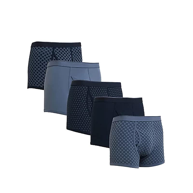 Image of Marks & Spencer Men's Cotton Blend Classic Briefs (T14 4722S Navy Mix L)
