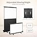 Todeco Beamer Leinwand 60 Zoll 4:3, Mobile Business und Heimkino Beamer, Tragbar Projektor Leinwand, Bodenprojektor Bildschirm, 121 x 91 cm, Keine Montage erforderlich