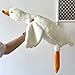 Tanha Goose Plush, Goose Stuffed Animal, White Stuffed Goose, Soft and Cute Duck Plush Gift for Kids and Adults（35 inch, 90cm）