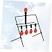 BESPORTBLE Self-resetting Metal Shooting Practice Set Heavy Duty Training Decor Black