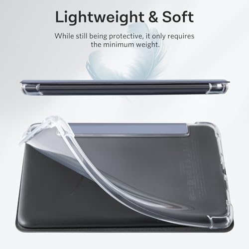 Image of CoBak Case for 6 inch Kindle 11th Gen (2024 and 2022 Release) - Ultra Slim Transparent Clear TPU Back Shell Protective Cover with Auto Wake /Sleep for Kindle 11th Generation 2024 Release, Lavender