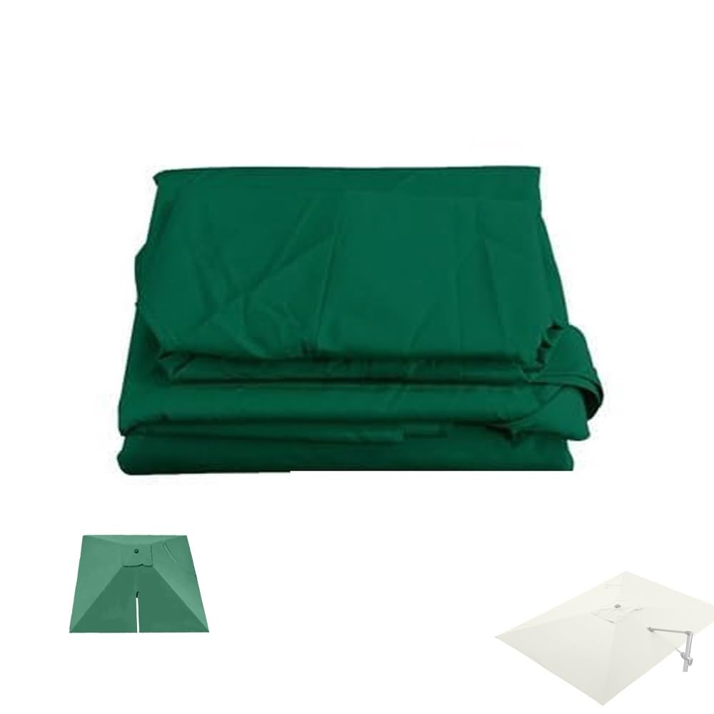 LRZPTDYU This 8'x8' Patio Umbrella Replacement Canopy Garden Parasol Top Cover for 10'x10' & 13'x10' Cantilever Umbrellas Fabric (2.5x2.5m)