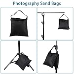 Nuogo Photography Sand Bags with Hook Sturdy Heavy Duty Stage Weight Sandbag for Photography Photo Video Studio Boom Arm, Outdoor Patio Furniture - Image 5