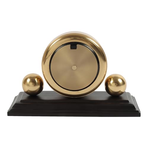 Image of Decor de Maison Brings Handcrafted Orbitron Table Clock for KidsRoom, Living Room, Bedroom, Study Table, Office|Classic Non-Ticking Tabletop Battery Operated Analog Desk Clock (Gold)
