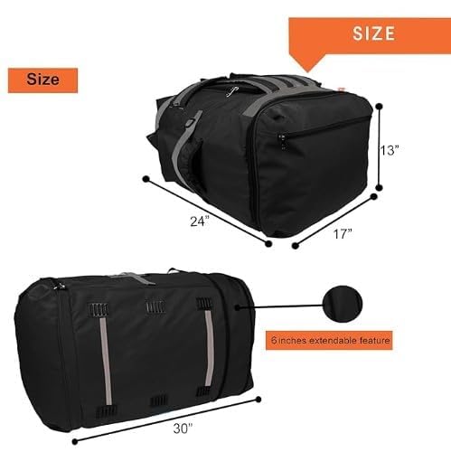 Image of SSBC Heavy Duty Large Delivery Bag | E-Kart & Food Delivery Bag | Professional Logistics Courier Delivery Backpack I 128Litre Capacity Waterproof,26 * 13 * 16Inches (Black )