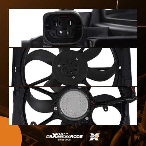 Image of maXpeedingrods 17428618239 Engine Radiator Cooling Fan Assembly for BMW X5 X6 2008-2014, 17427634466 17427616102 17427598739