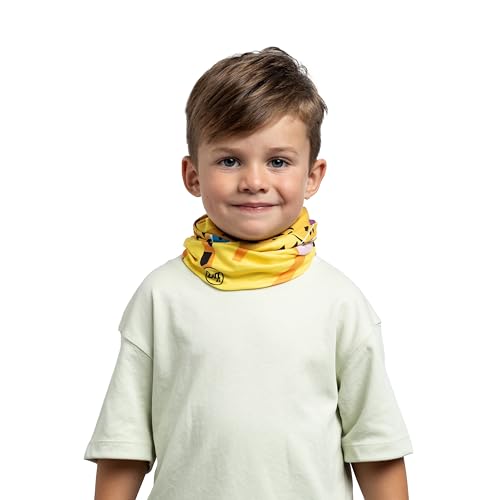 Buff | Braga de cuello CoolNet UV® Niño Niña Flexible, Proteccion UPF50, Ligera, Elastica, Material Reciclado, Deporte, Verano, Talla Única, Amarillo - imagen 3