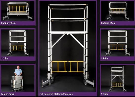 Telesteps Solid Line Telescopic Height Working Platform, At D&M Tools