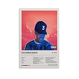 LPCDFKKG Coloring Book - Chance The Rapper Canvas Poster Bedroom Decor Sports Landscape Office Room Decor Gift Unframe-style12x18inch(30x45cm)