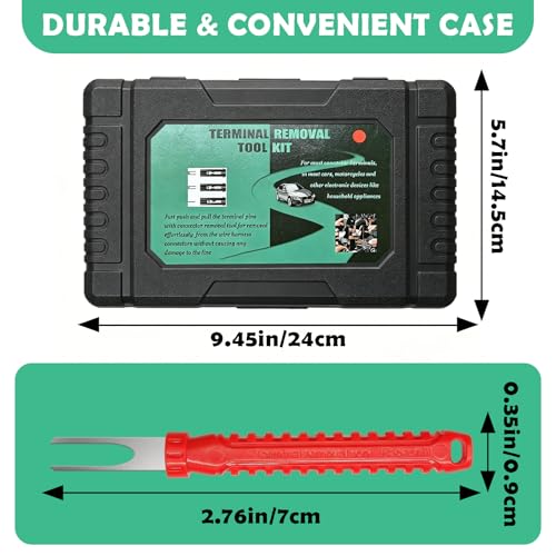 KJYIOY Depinning Tool Kit Automotive, 41PCS Terminal Removal Tool Set with Gloves, Electrical Connector Pin Extractor for Car Wiring Harness, Wire Terminal Removal Tool Kit by KJYIOY - Image 4
