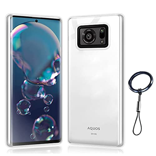 Sharp Aquos R6 P[X SH-51B/SOG04 Jo[ NA Ռz \tgJo[ TPU VR ϏՌJo[ ho ϖh~ ^ wh~ h~ SʕیJo[ Aquos R6 Ή - S