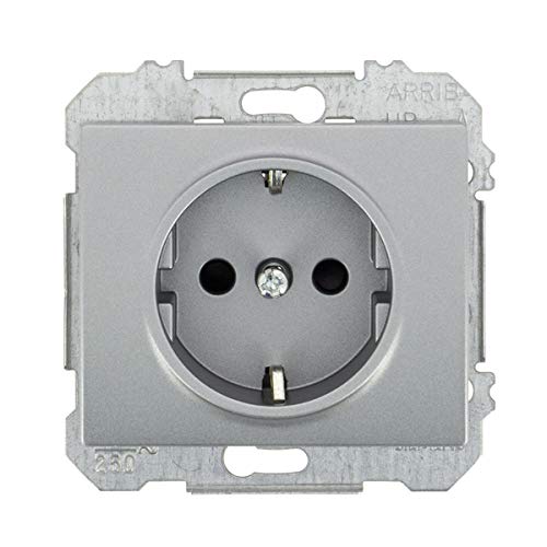 SIEMENS Ingenuity for life - Base de Enchufe 2P+T Alu F. SIEMENS