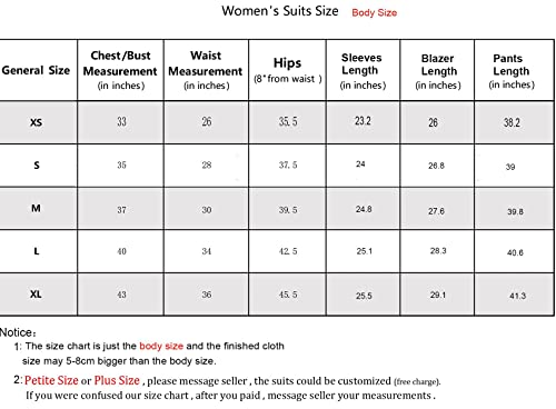 Donne Vestito Slim Fit Notch Lapel 3 Pezzo Lavoro