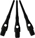 Viper Dart Accessory: Tufflex III 2BA Thread Soft Tip Dart Points, Black, 100 Pack