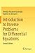 Introduction to Inverse Problems for Differential Equations