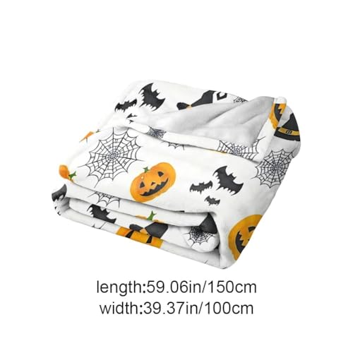 Couverture en flanelle Halloween douce pour canapé et lit - 7