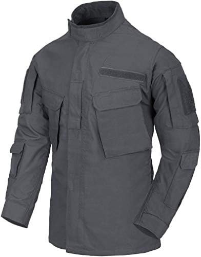 Helikon-Tex Men's CPU Shirt Polycotton Ripstop (US, Alpha, Small, Regular, Regular, Shadow Grey)