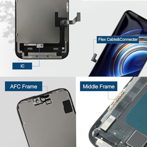 Écran pour iPhone 15 LCD 6,1 pouces bloc afficheur compatible A3090