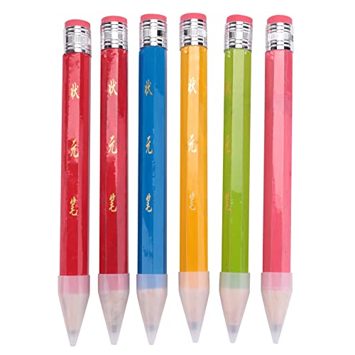 Swiixxer 6 lápices Jumbo para accesorios divertidos, grande, gigante, 14 lápices para uso doméstico y escolar