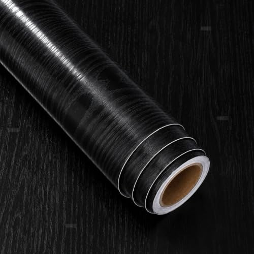Image of HOME13 Wood Contact Paper Peel and Stick Wood Grain Wallpaper for Countertops Self-Adhesive Removable Waterproof Brown Vinyl Wall Paper for Furniture Kitchen(24x240 Inch)