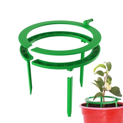 Anillo de riego por goteo: 3 piernas admite el anillo de agua Hydro Halo | eficiente de halo de halo | Anillo de caída adecuado para el de riego de medios de cultivo riego por lluvia
