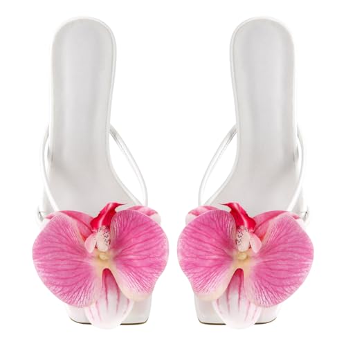 MissHeel Orchid Heels for Women Slip On Kitten Heel4