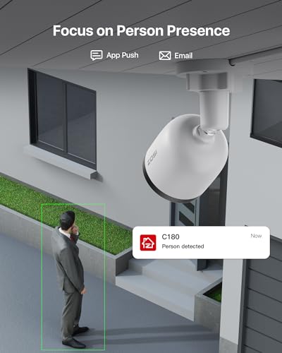 Image of ZOSI PoE Security Camera System, H.265+ 8Channel 5MP Surveillance NVR, 4pcs 4MP CCTV Wired Cameras Indoor Outdoor, Night Vision, Motion Alert, Remote Access, No Hard Drive Included