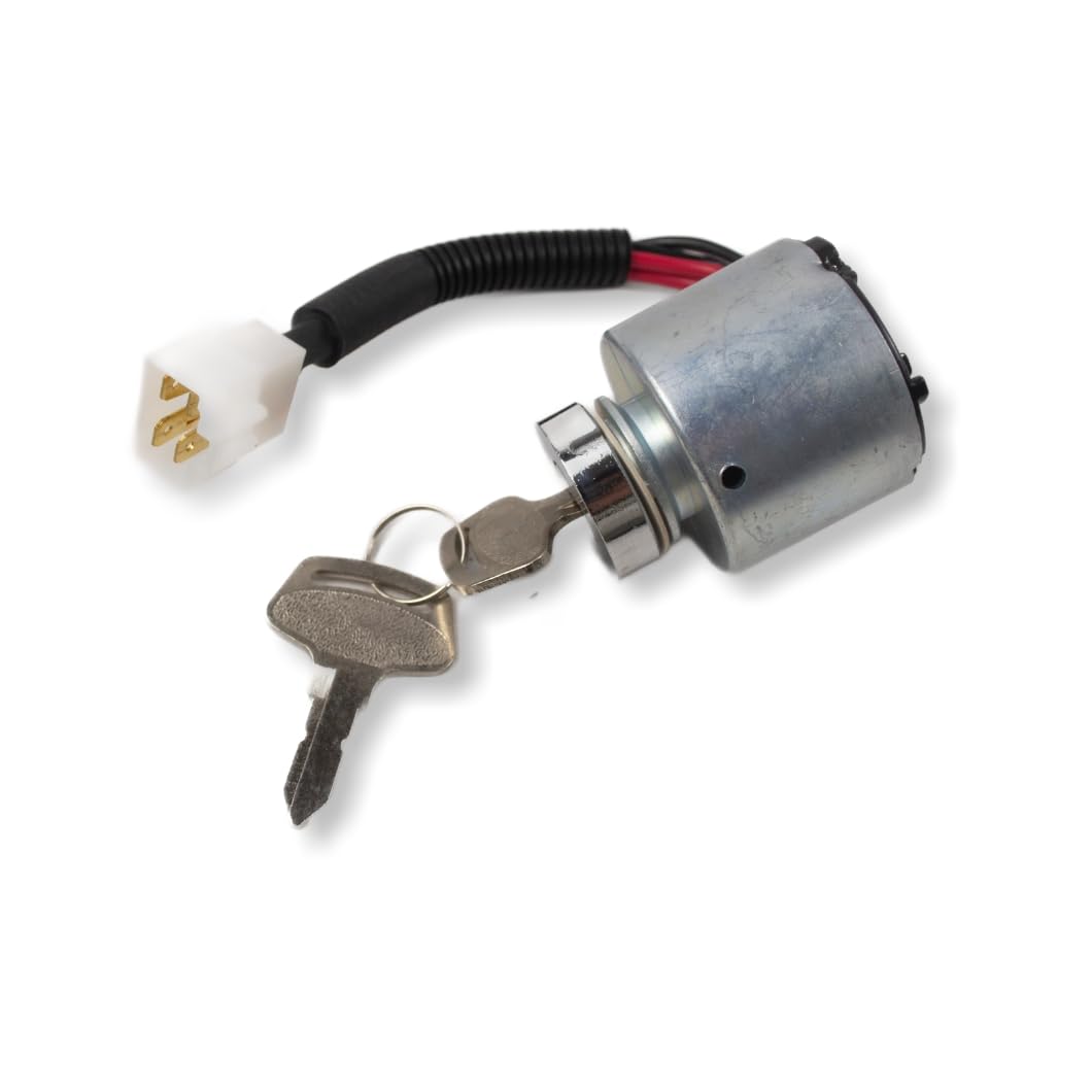 Ignition W/Keys, Compatible with Kubota TG1860G ZD18 ZD18F ZD21 ZD21F ZD28 ZD28F, 6610155200, Replacement Part