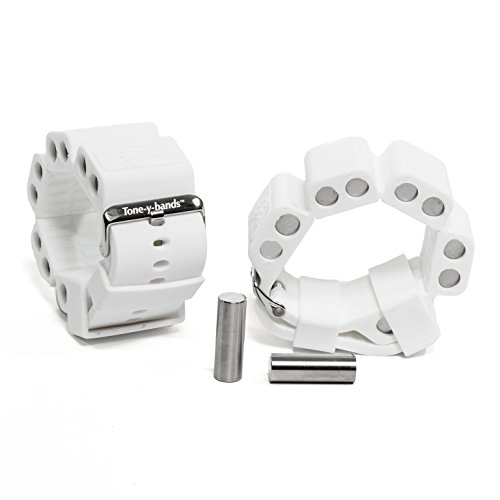 Cardio wrist weights for arm toning, White, Small