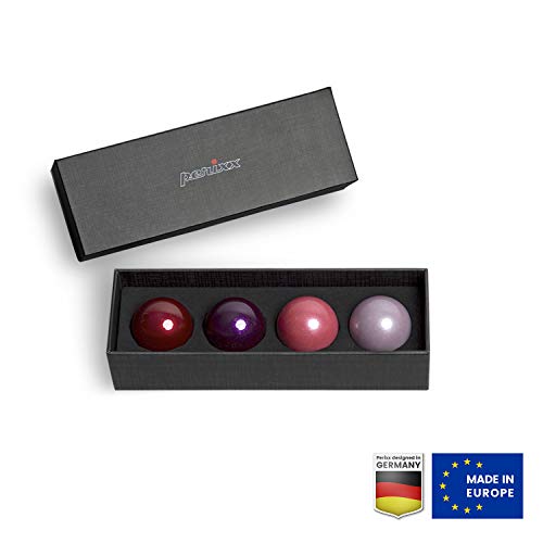 Image of Perixx PERIPRO-303 X4A Trackball - 1.34 Inch Replacement Ball for PERIMICE and M570-4-in-1 Multi-Color Red, Purple, Pink, and Lavender Trackball - Elegant Storage Box