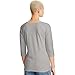 Hanes Women's Stretch Cotton Raglan Sleeve Tee, Grey Heather, X Large