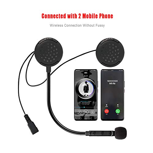 Loijon M1 Motociclistas BT Fone de ouvido Capacete de moto Fone de ouvido sem fio Handsfree fone de