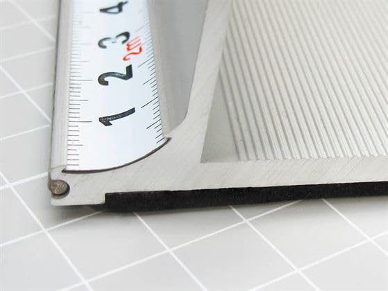 Règle de découpe PRO en alu de 205cm- à protection, antidérapante.
