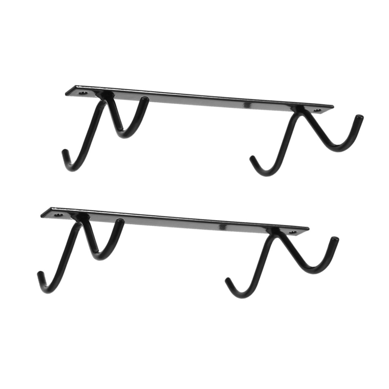IMIKEYA 4 Set Allacciare Appendiabiti Per Tazze Domestiche Portabicchieri Sottopensile Cucina Portabicchieri Per Uso Domestico Staffa Per Tazza Domestica Black Ferro Da Stiro 2 Pezzi * 4