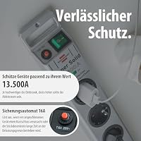 Brennenstuhl Super-Solid, Steckdosenleiste 5-Fach mit Überspannungsschutz (Mehrfachsteckdose mit 2,5m Kabel und Schalter - aus bruchfestem Polycarbonat) Silber – Ansicht 6