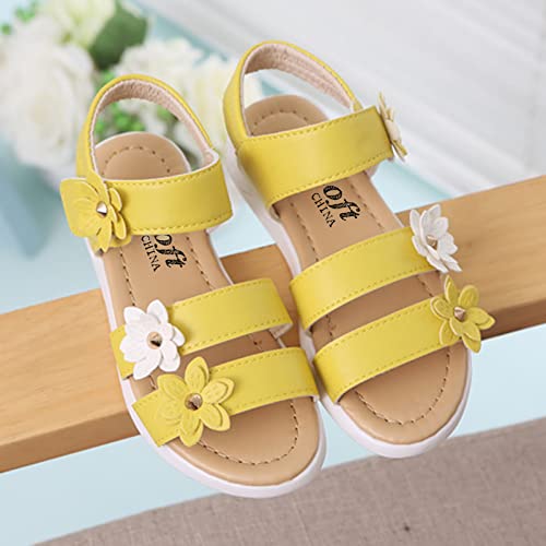Baby Girls Sandals Open Toe Flat Toddler Kids Flower Rubber Sole Non-Slip Sandals Summer Beach Pool Sports Sandals4