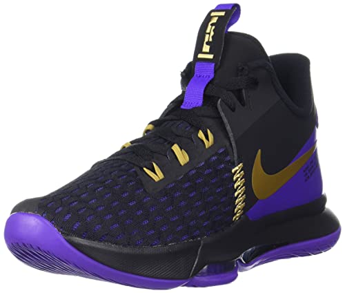 Nike Unisex-Adult Lebron Witness V Ep Basketball Shoe, blk