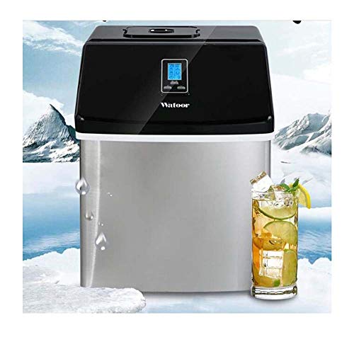 Fabricadora de hielo acero inoxidable cubos en 12 min 55 lbs miniatura 1