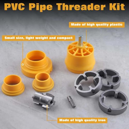 Perceuse électrique pour enfile-tuyau PVC avec matrices interchangeables de plomberie - 7