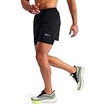 Pudolla Men’s 2 in 1 Running Shorts 5" Quick Dry Gym Athletic Workout Shorts for Men with Phone Pockets - Image 3
