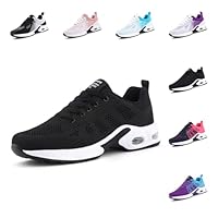 Hitmars Laufschuhe Damen Sportschuhe Turnschuhe Frauen Luftpolster Leicht Straßenlaufschuhe Stoßdämpfend Sneaker Atmungsaktiv rutschfest Fitness Running Outdoor UDI1-Schwarz EU40