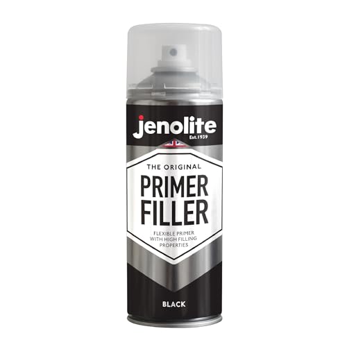 JENOLITE Primer Paint Riempitivo | Nero | Primer flessibile con elevate proprietà riempitive | Riempie piccole ammaccature e graffi per una finitura liscia | 400ml