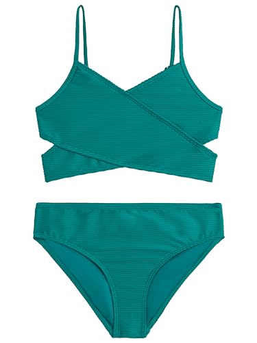 Image of Kanu Surf Girls' Coral Reef Beach Sport Wrap Around Bikini 2-piece Swimsuit