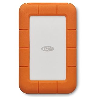 LaCie Rugged Secure 2TB, Hard disk esterno portatile, Resistente a Cadute, PC Mac iPad & iPhone, Data Rescue Service (STFR2000403)