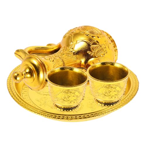 GRIRIW Wine Goblet Set with Offering Cups Plastic Cups for Rituals Tea or Wine Perfect for Altar Worship and Home Decor