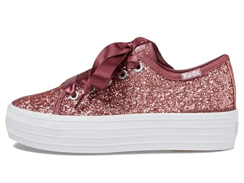 Keds Girls Triple Celebrations (Little Big Kid) Sneaker, Pink Glitter, 6 Wide4